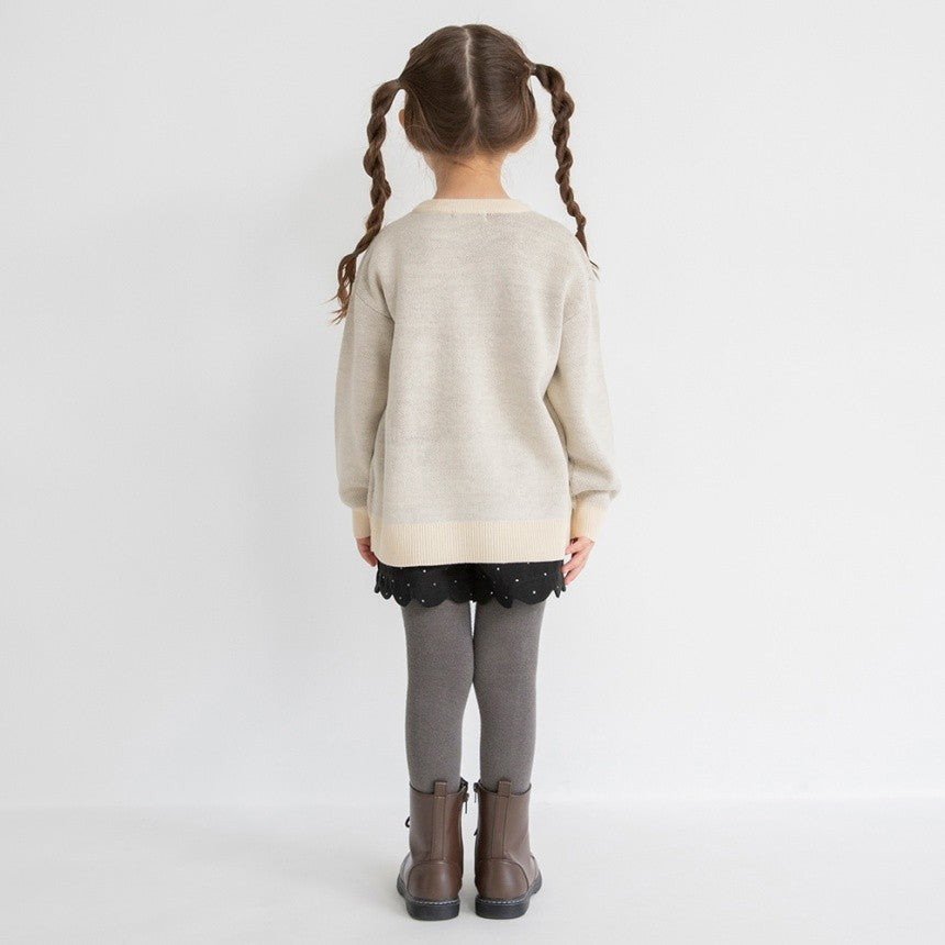 브란셰스 키즈 티셔츠 일본 branshes 맨투맨 리본 모티브 로고 니트 2컬러