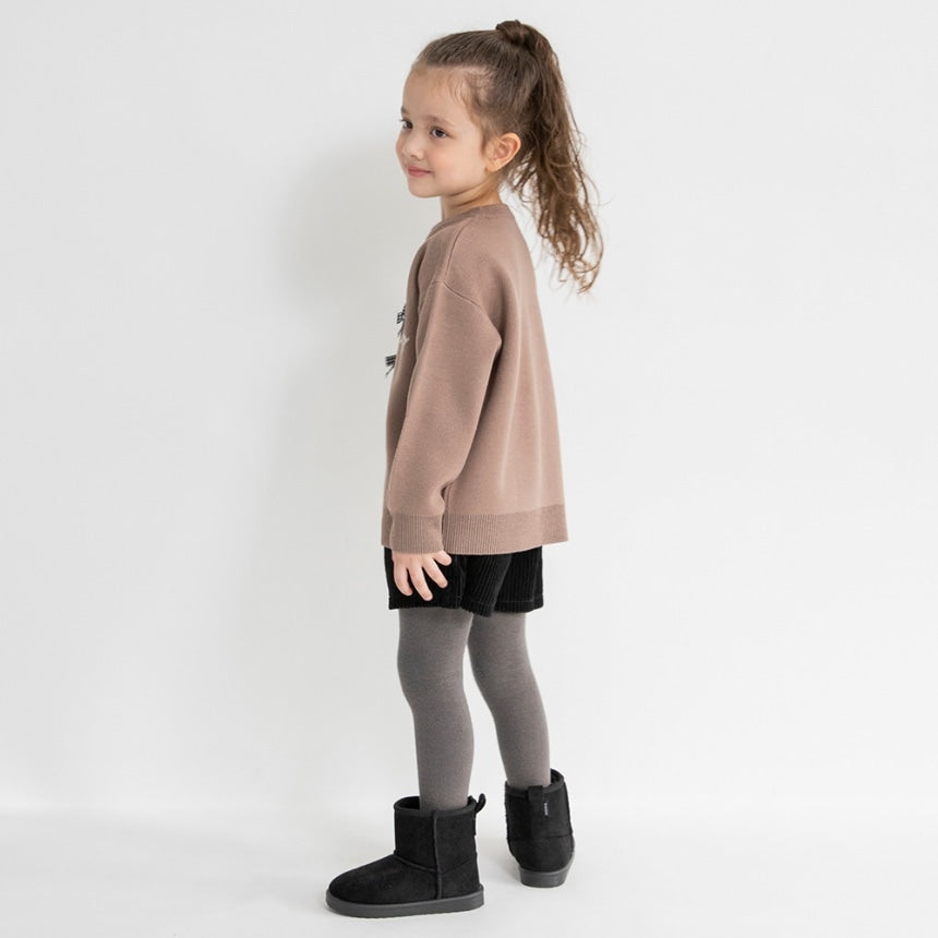 브란셰스 키즈 티셔츠 일본 branshes 맨투맨 리본 모티브 로고 니트 2컬러