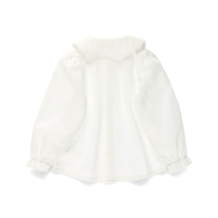 브란셰스 키즈 셔츠 일본 branshes 마루 피코 레이스 긴팔 블라우스