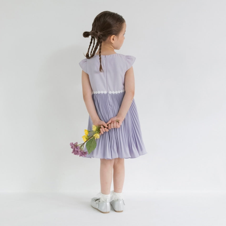 브란셰스 키즈 치마 일본 branshes 원피스 스커트 주름 플라워 모티브 디자인