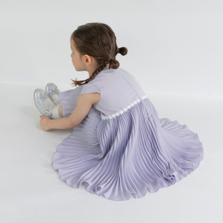 브란셰스 키즈 치마 일본 branshes 원피스 스커트 주름 플라워 모티브 디자인