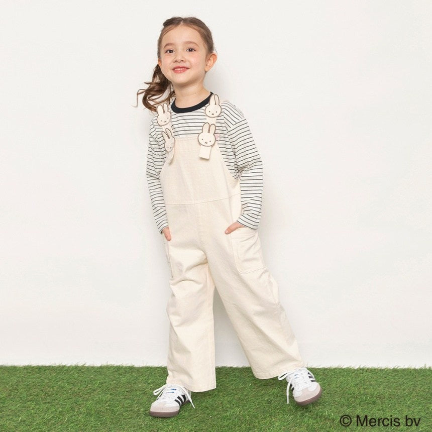 브란셰스 키즈 바지 일본 branshes 멜빵 팬츠 미피 모티브 살로펫 2컬러