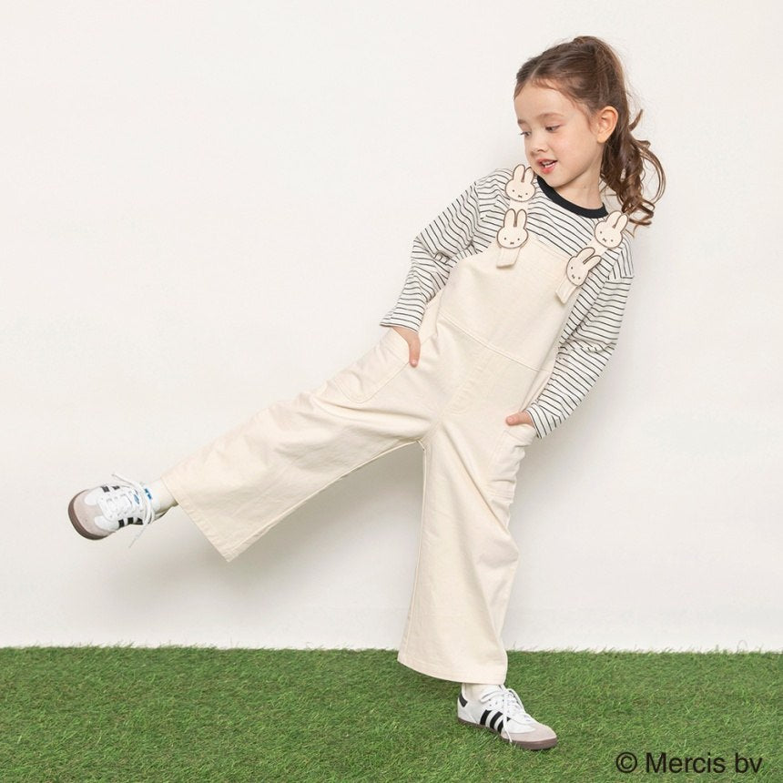 브란셰스 키즈 바지 일본 branshes 멜빵 팬츠 미피 모티브 살로펫 2컬러