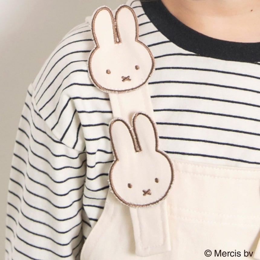 브란셰스 키즈 바지 일본 branshes 멜빵 팬츠 미피 모티브 살로펫 2컬러