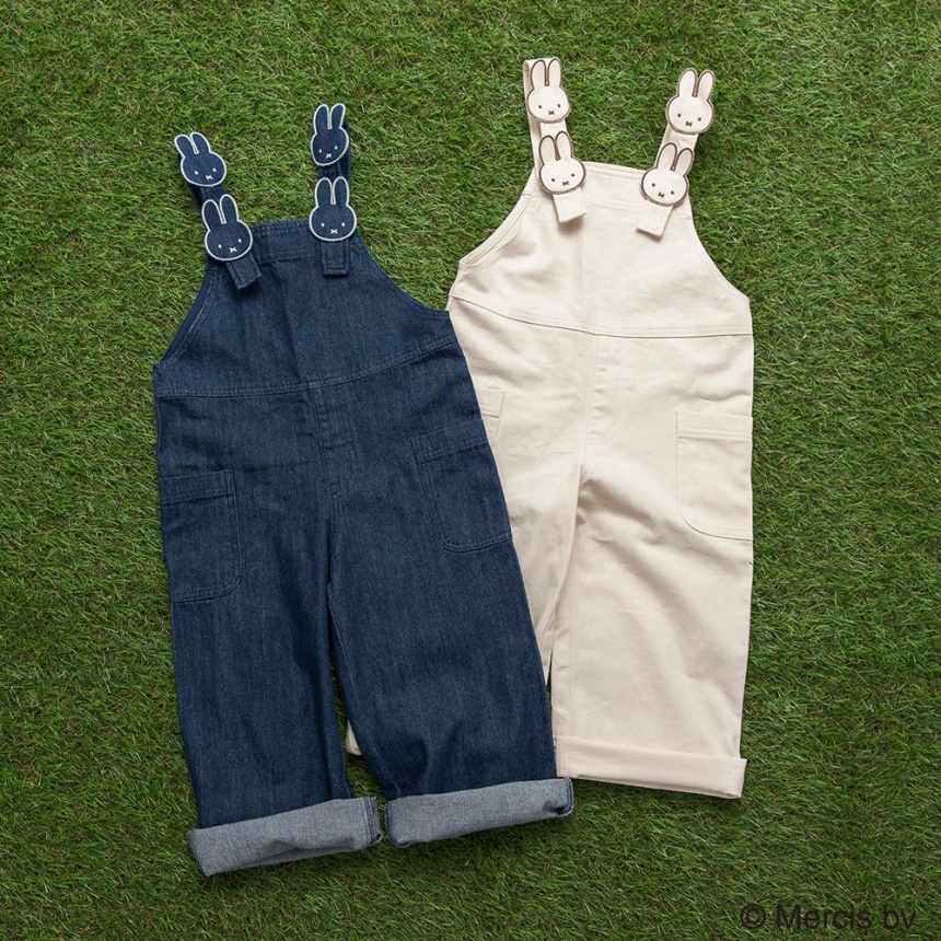 브란셰스 키즈 바지 일본 branshes 멜빵 팬츠 미피 모티브 살로펫 2컬러