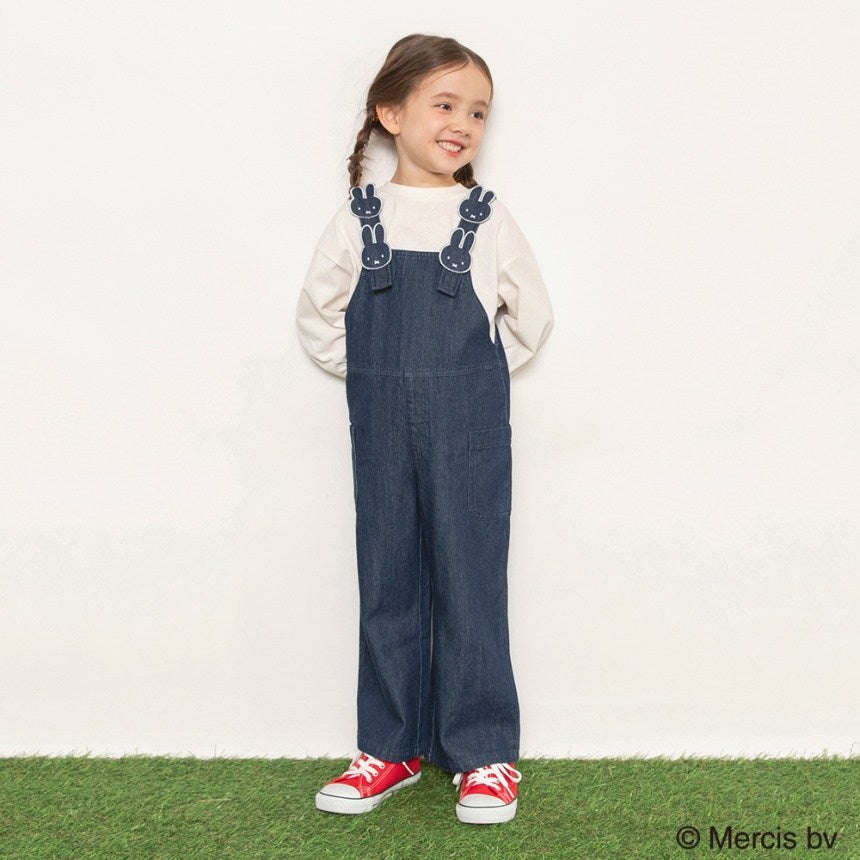 브란셰스 키즈 바지 일본 branshes 멜빵 팬츠 미피 모티브 살로펫 2컬러