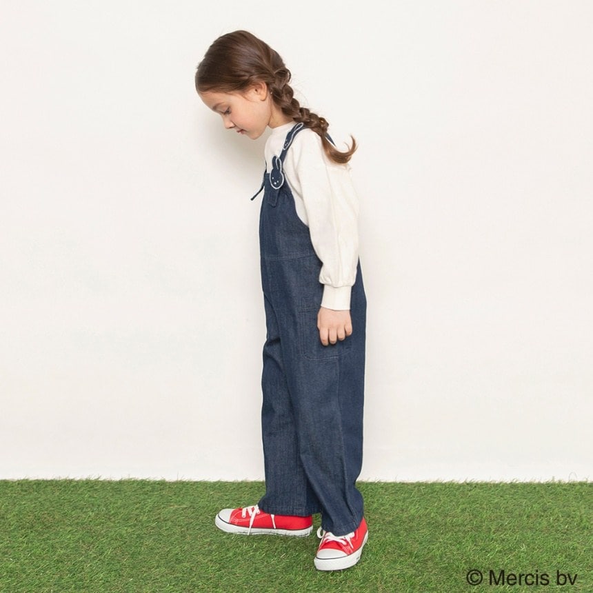 브란셰스 키즈 바지 일본 branshes 멜빵 팬츠 미피 모티브 살로펫 2컬러