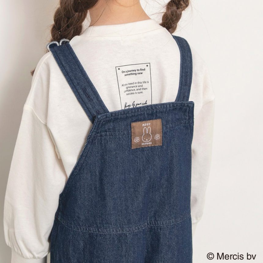 브란셰스 키즈 바지 일본 branshes 멜빵 팬츠 미피 모티브 살로펫 2컬러