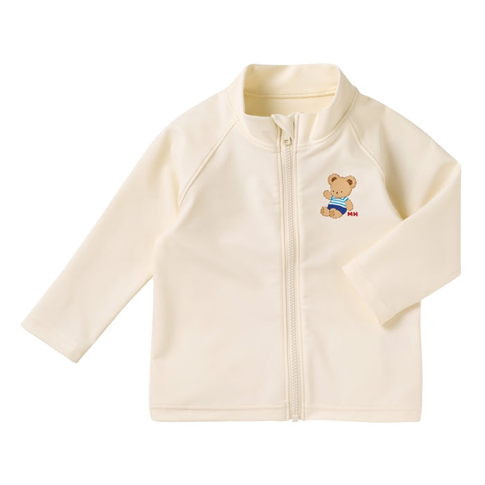 미키하우스 수영복 일본 MIKIHOUSE 집업 래쉬가드 아이보리