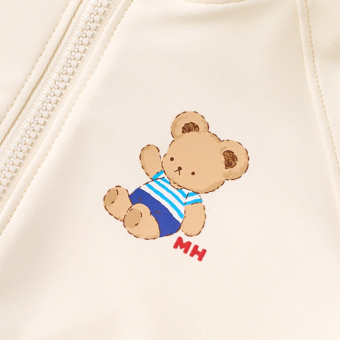 미키하우스 수영복 일본 MIKIHOUSE 집업 래쉬가드 아이보리