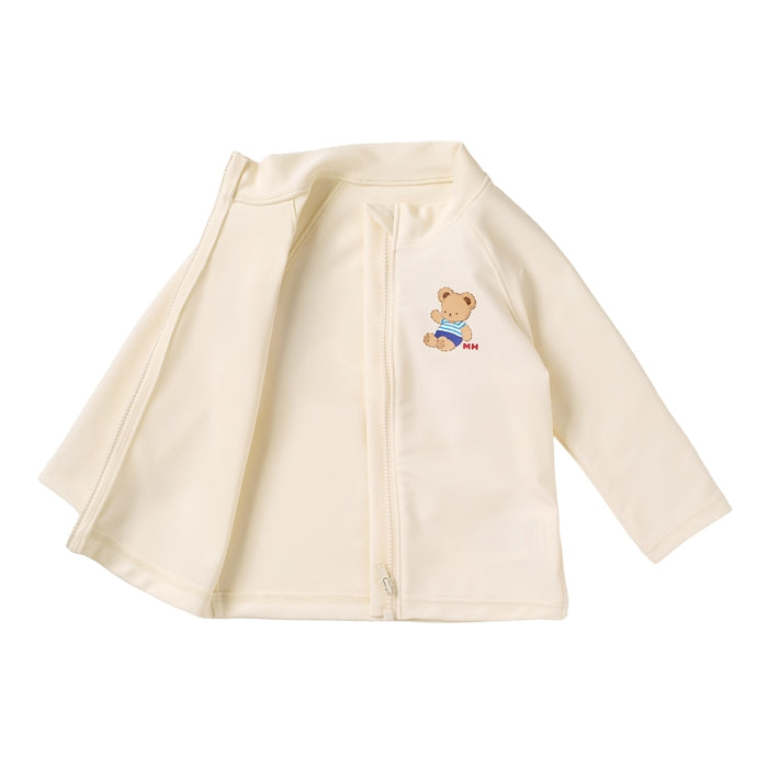 미키하우스 수영복 일본 MIKIHOUSE 집업 래쉬가드 아이보리