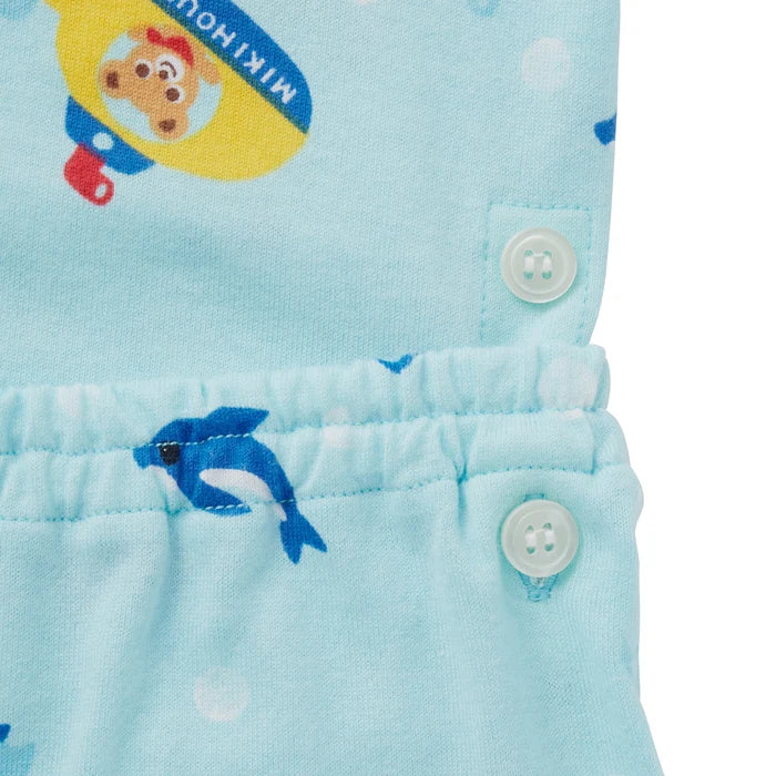 미키하우스 티셔츠 일본 키즈 잠옷 반팔티 6부 바지 세트