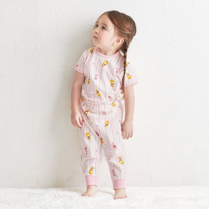 미키하우스 잠옷 일본 MIKIHOUSE 긴바지 반팔 파자마 세트