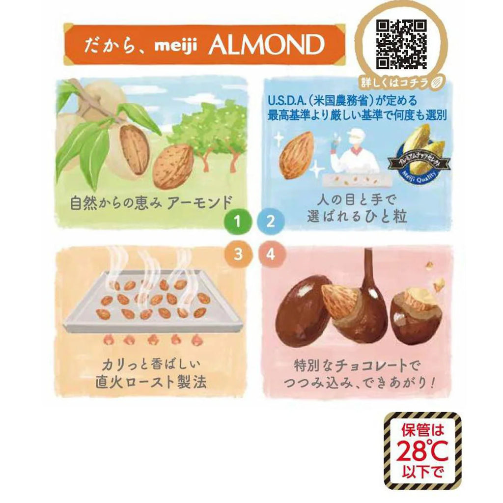 메이지 아몬드 초콜릿 일본 MEIJI 코코아버터 오리지널 79g
