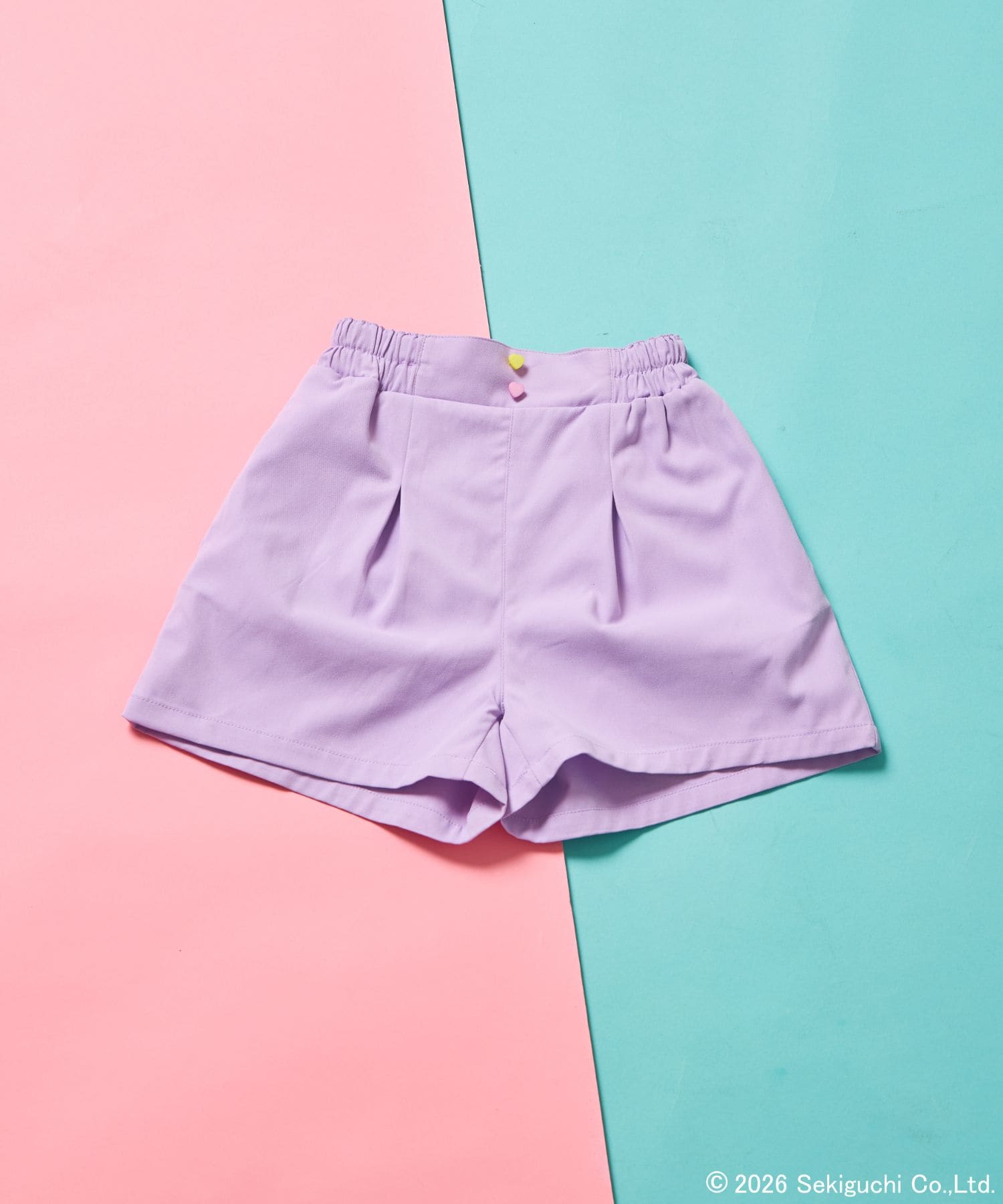 페어마논 바지 일본 PAIRMANON 몬치치 걸스 하트 버튼 포켓 큐롯 반바지 3컬러