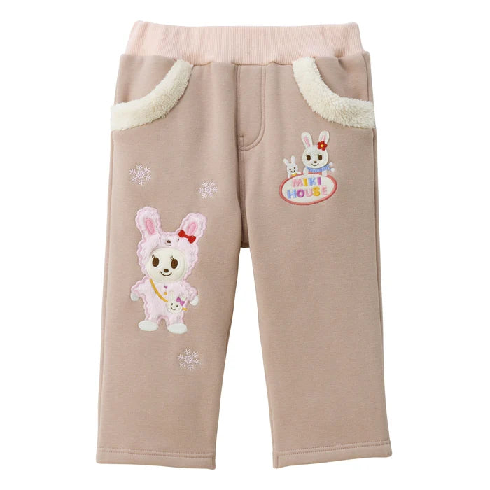 미키하우스 바지 일본 키즈 유아 트레이닝 팬츠  스트레치 우사기&베어 2컬러