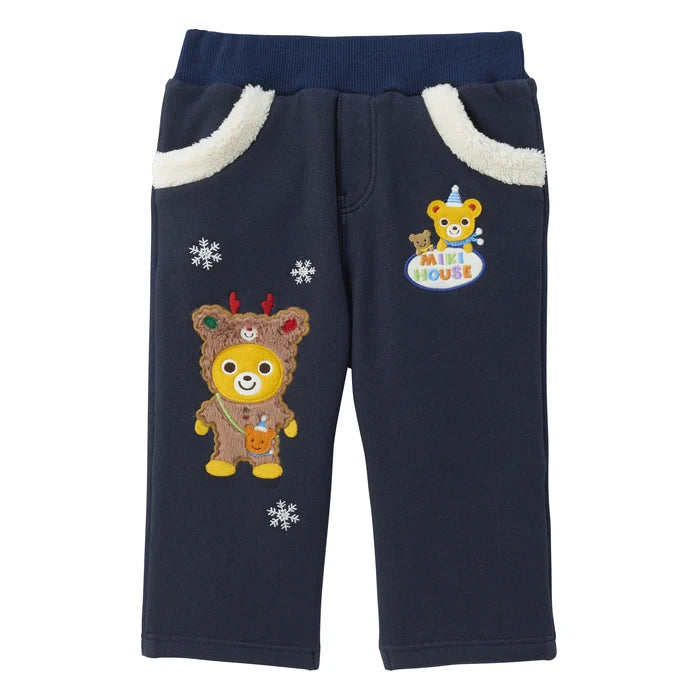 미키하우스 바지 일본 키즈 유아 트레이닝 팬츠  스트레치 우사기&베어 2컬러