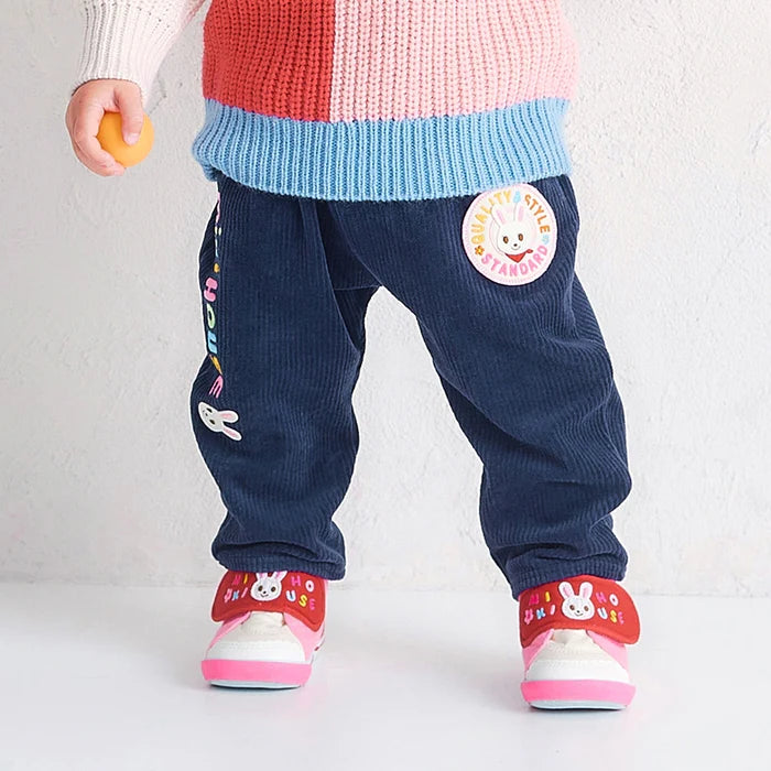 미키하우스 바지 일본 키즈 유아 긴바지 다운팬츠 트레이닝 2컬러