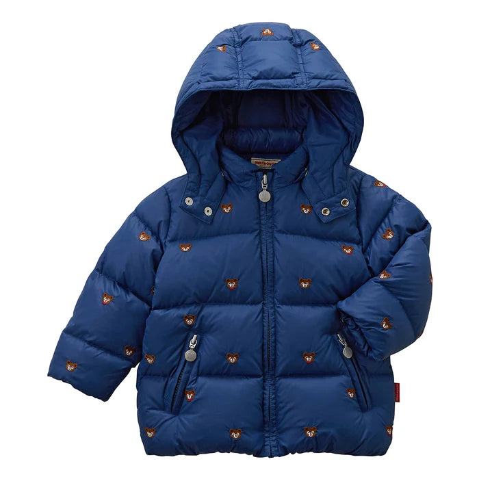 미키하우스 패딩 일본 키즈 유아 다운자켓 푸치 & 우사코 자수 후드 2컬러