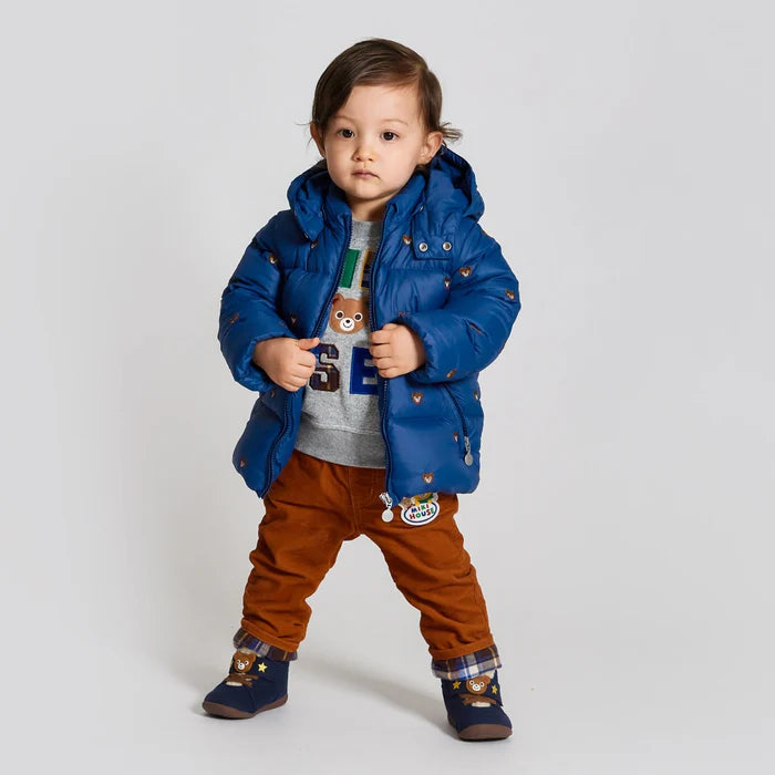 미키하우스 패딩 일본 키즈 유아 다운자켓 푸치 & 우사코 자수 후드 2컬러