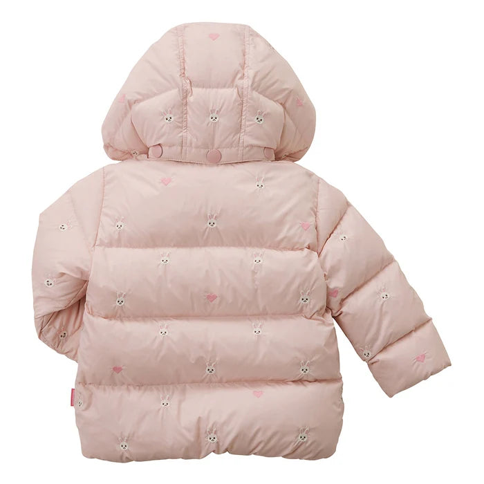 미키하우스 패딩 일본 키즈 유아 다운자켓 푸치 & 우사코 자수 후드 2컬러