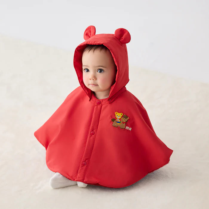 미키하우스 망토 일본 키즈 유아 신생아 푸치 캐릭터 승마 디자인