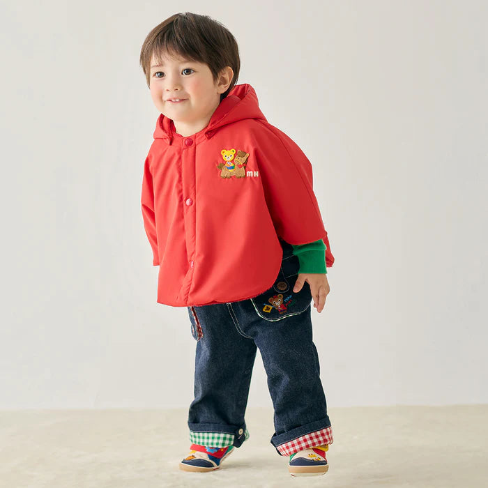 미키하우스 망토 일본 키즈 유아 신생아 푸치 캐릭터 승마 디자인