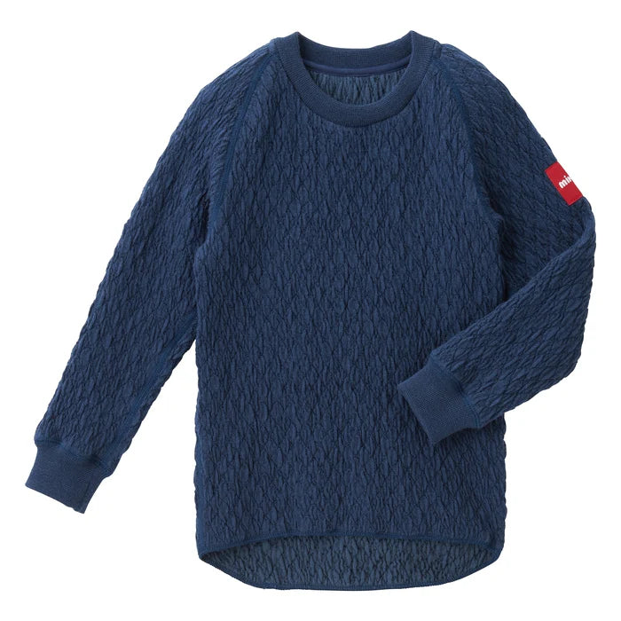 미키하우스 티셔츠 일본 키즈 니트 긴팔 스트레치 퀼트 2컬러