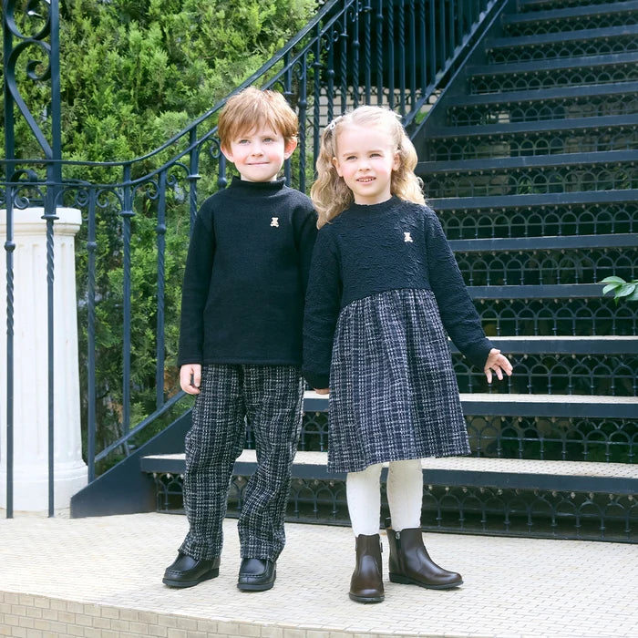 미키하우스 티셔츠 일본 키즈 유아 긴팔 터틀넥 니트 로고 2컬러