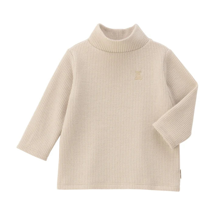 미키하우스 티셔츠 일본 키즈 유아 긴팔 터틀넥 니트 로고 2컬러