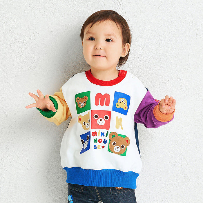 미키하우스 티셔츠 일본 키즈 긴팔 맨투맨 푸치 쿠마 2컬러