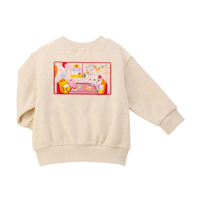 미키하우스 티셔츠 일본 키즈 유아 긴팔티 기모 맨투맨 테마파크 로고 2컬러