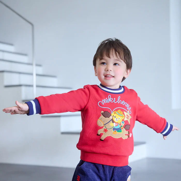 미키하우스 티셔츠 일본 키즈 유아 긴팔티 카우보이 푸치 맨투맨