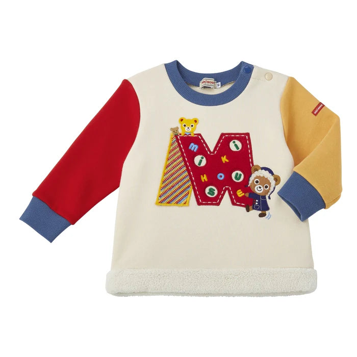 미키하우스 맨투맨 일본 키즈 긴팔티셔츠 우사기 푸치 2컬러