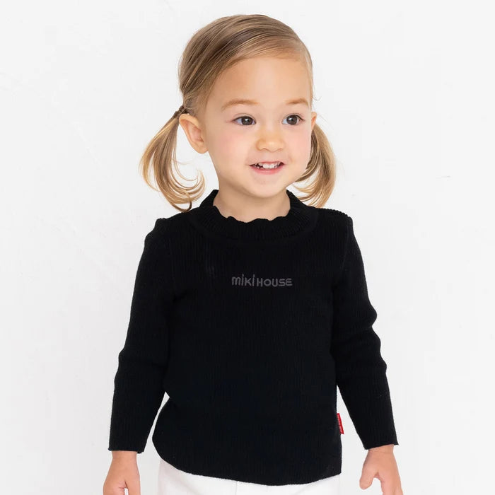 미키하우스 티셔츠 일본 키즈 니트 긴팔 코튼 터틀 스웨터 3컬러