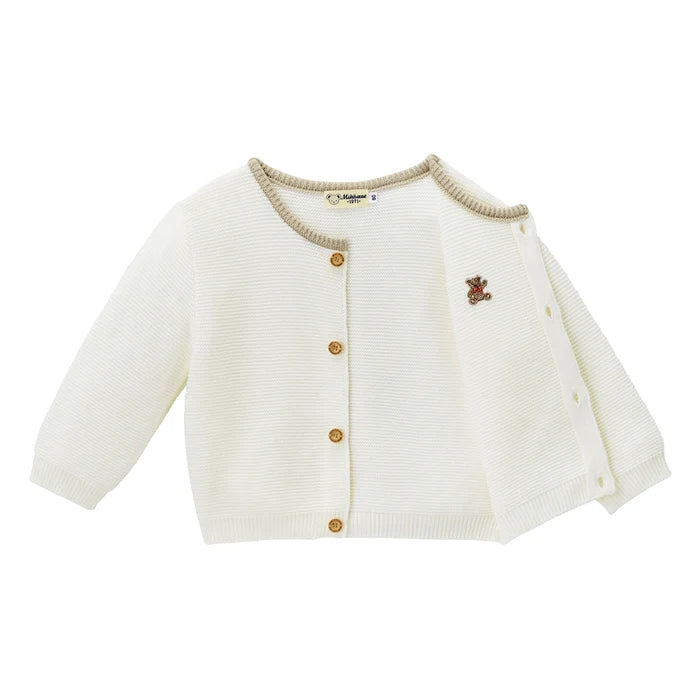 미키하우스 가디건 일본 키즈 카디건 베어 자수 3컬러