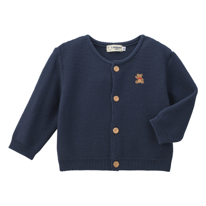 미키하우스 가디건 일본 키즈 카디건 베어 자수 3컬러