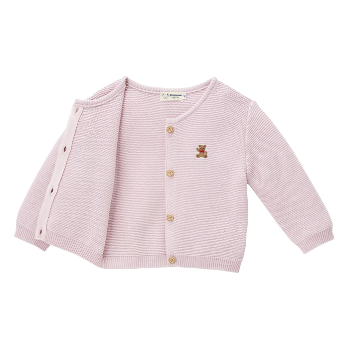 미키하우스 가디건 일본 키즈 카디건 베어 자수 3컬러