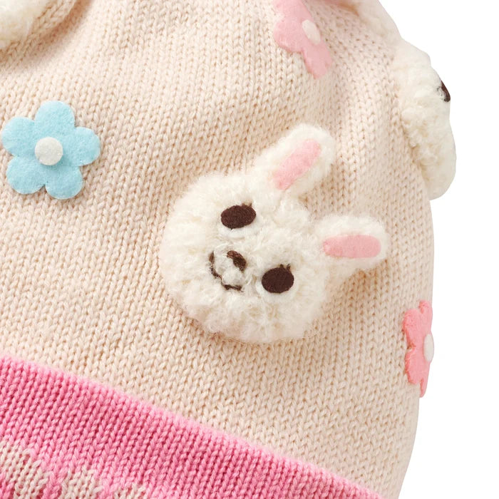 미키하우스 모자 일본 키즈 비니 푸치 니트 방울모자 2컬러