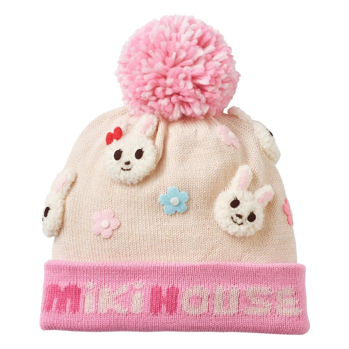 미키하우스 모자 일본 키즈 비니 푸치 니트 방울모자 2컬러