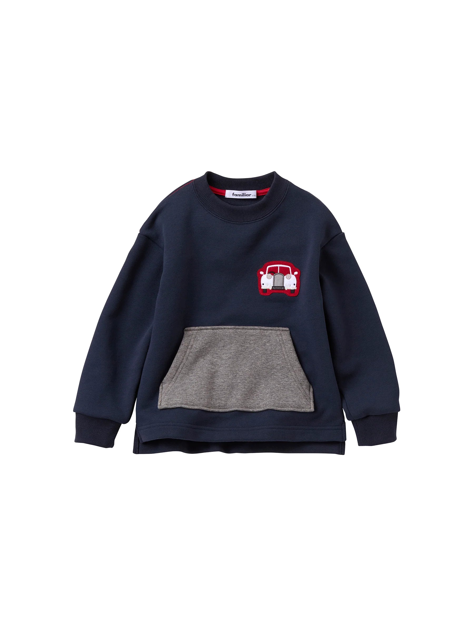 Familia Kids T-shirt Japan familiar children's clothing man-to-man pocket fleece car art