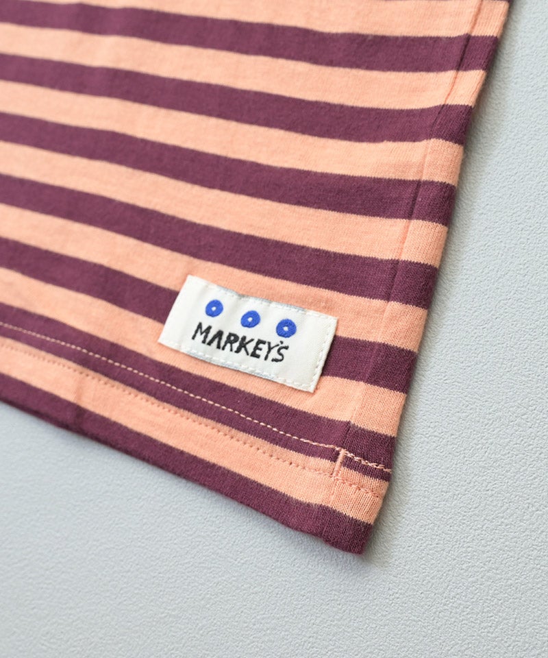 마키즈 긴팔 일본 MARKEY'S 선염 나그랑 스트라이프 보더 티셔츠 6컬러