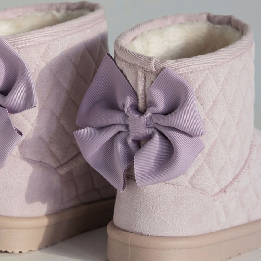 브란셰스 키즈 신발 일본 branshes 부츠 방한용 킬리본 백리본 겨울 어그 2컬러