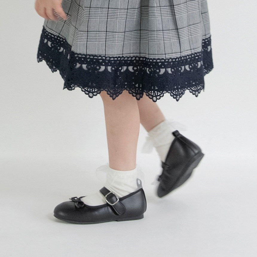 브란셰스 키즈 신발 일본 branshes 리폰 포인트 발레슈즈 2컬러