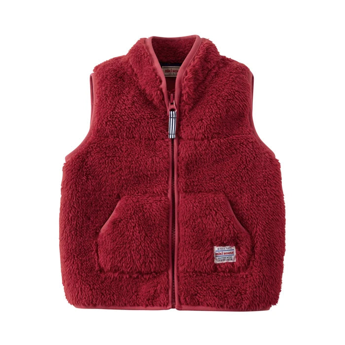 미키하우스 조끼 일본 키즈 유아 베스트 양털 긴팔티 양말 세트 2컬러