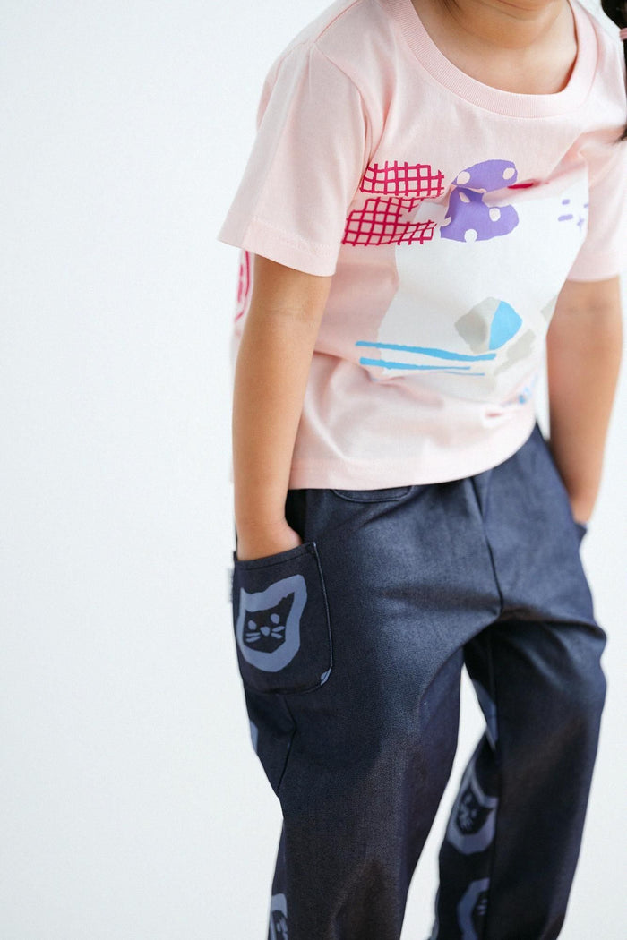 소우소우 바지 일본 SOUSOU 미츠이노우 프린트 롱팬츠 2컬러