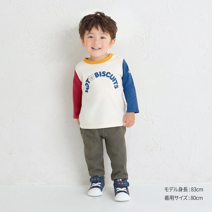 미키하우스 긴팔 일본 MIKIHOUSE 핫비스킷 로고 티셔츠 4컬러