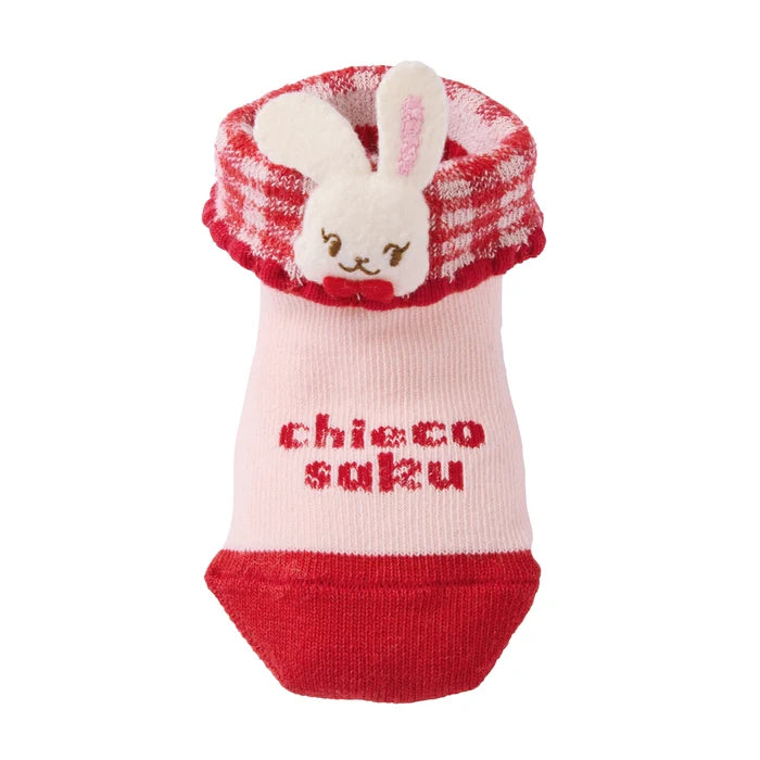 미키하우스 양말 일본 키즈 유아 아기 삭스 치에코 토끼 캐릭터 클로버 디자인