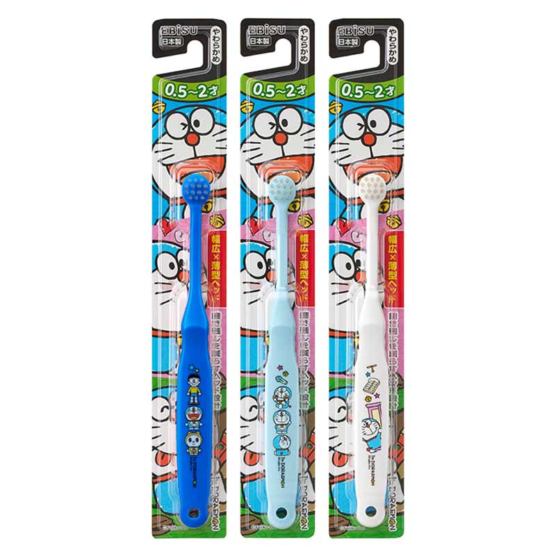 도라에몽 칫솔 일본 아카짱혼포 허브러시 0.5~2세용