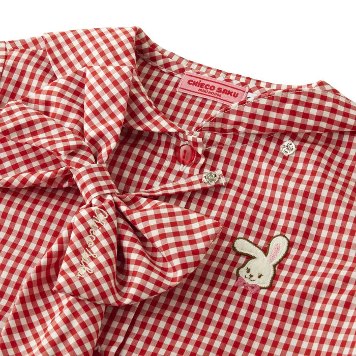 미키하우스 티셔츠 일본 키즈 긴팔 셔츠 체크 치에코 사쿠 블라우스
